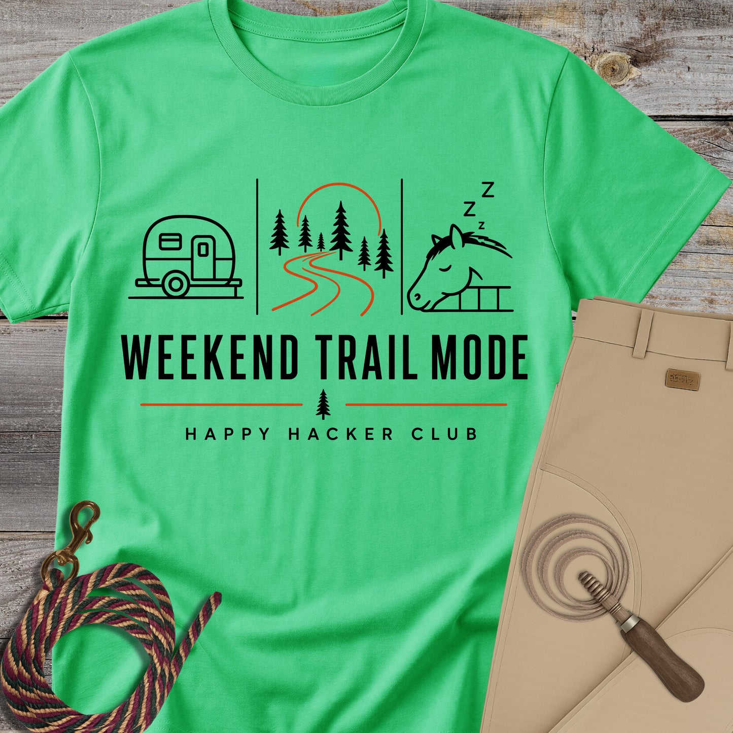 Weekend Trail Mode – Happy Hacker Club T-Shirt