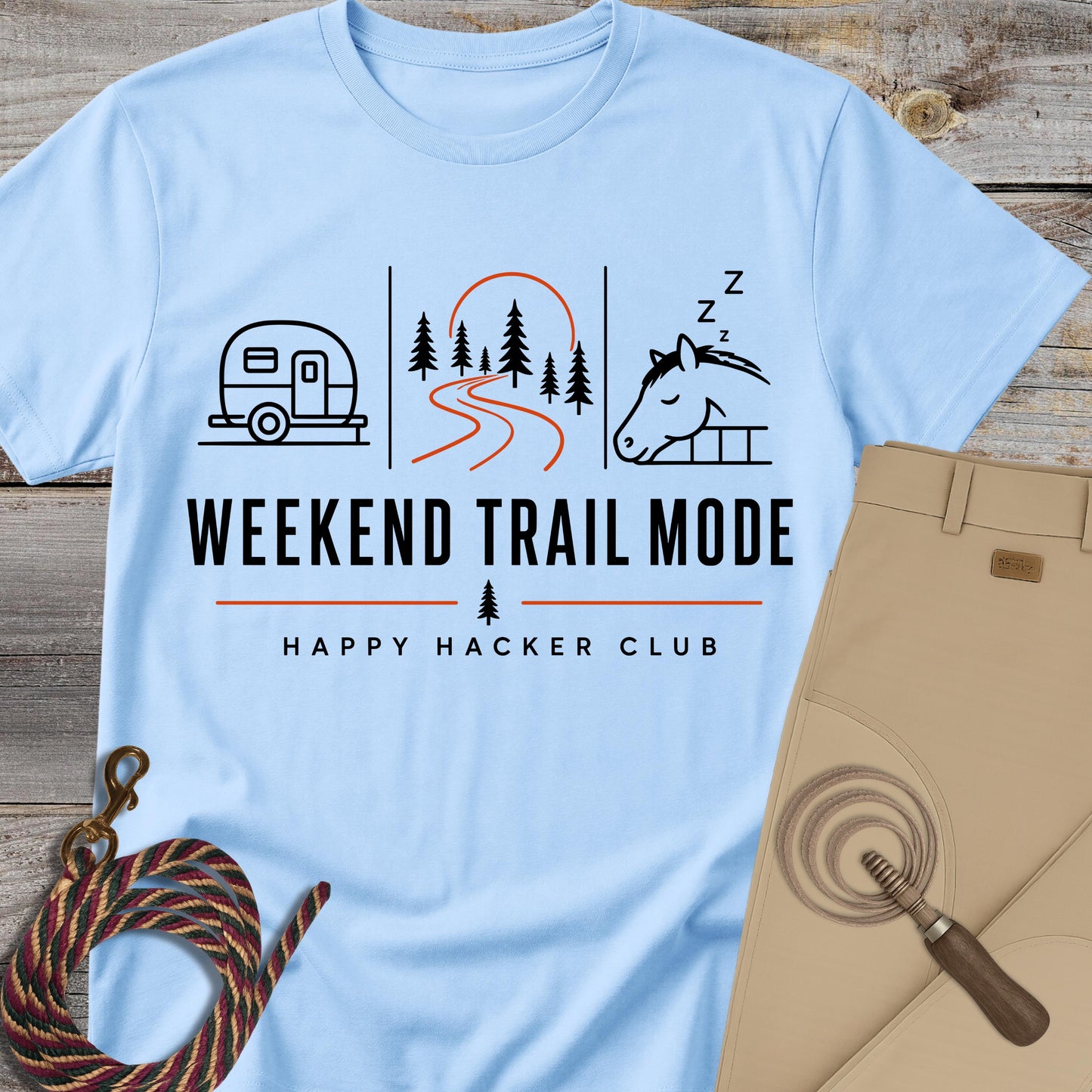 Weekend Trail Mode – Happy Hacker Club T-Shirt