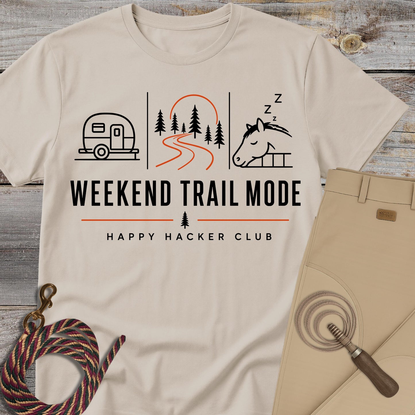 Weekend Trail Mode – Happy Hacker Club T-Shirt