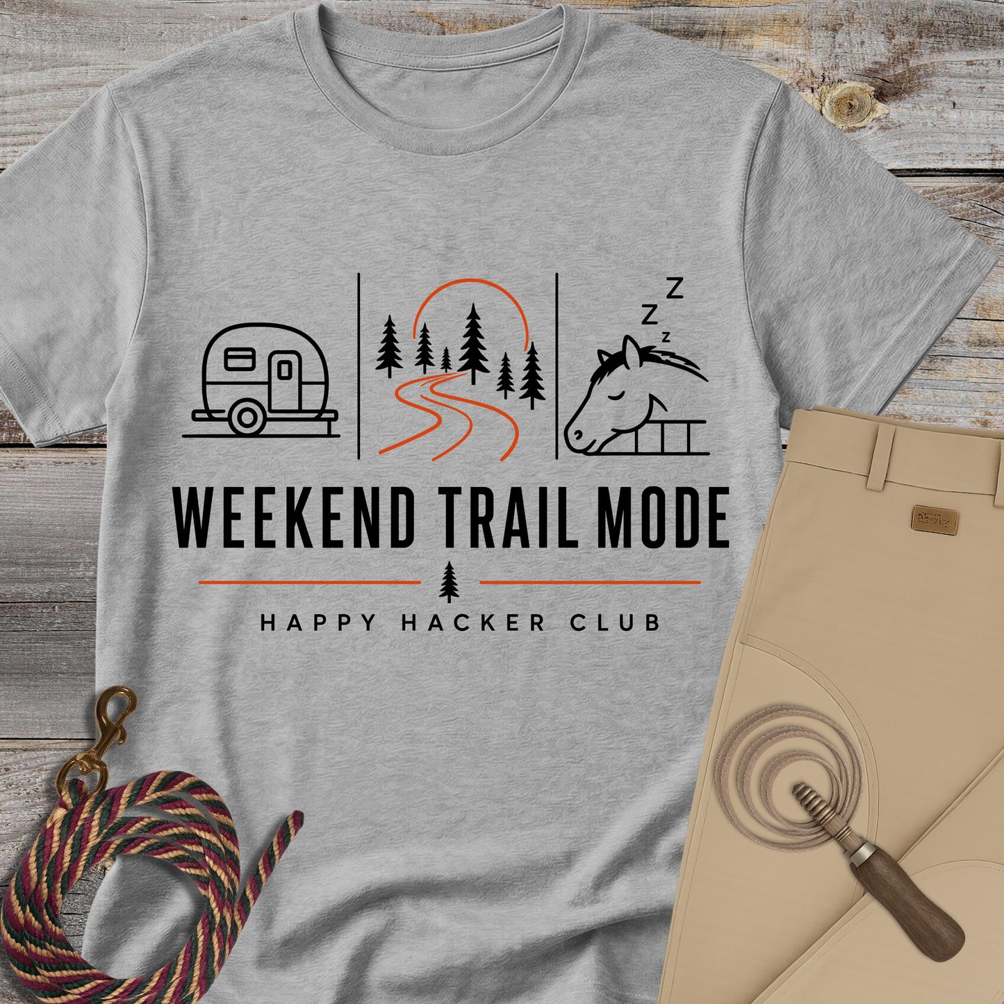 Weekend Trail Mode – Happy Hacker Club T-Shirt