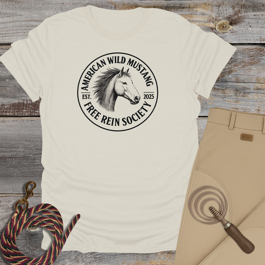 American Wild Mustang – Free Rein Society T-Shirt
