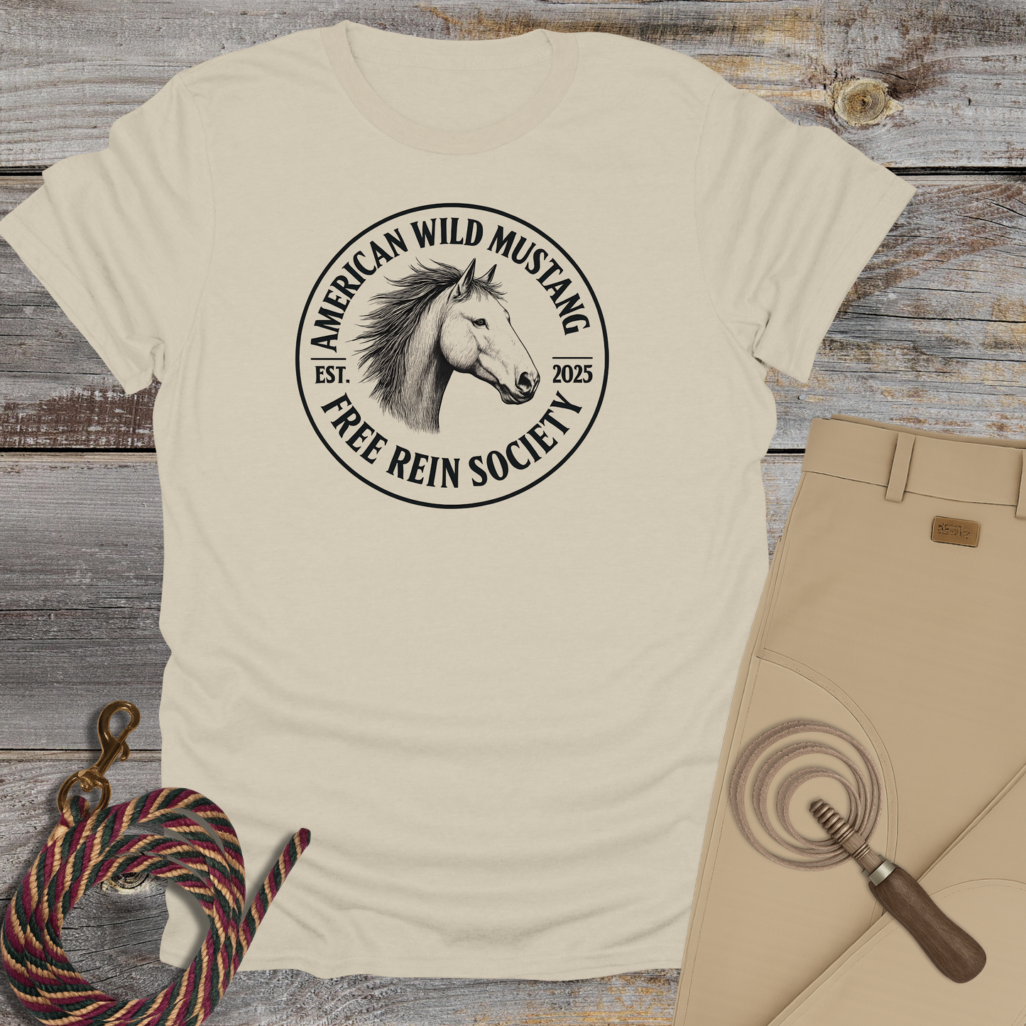 American Wild Mustang – Free Rein Society T-Shirt