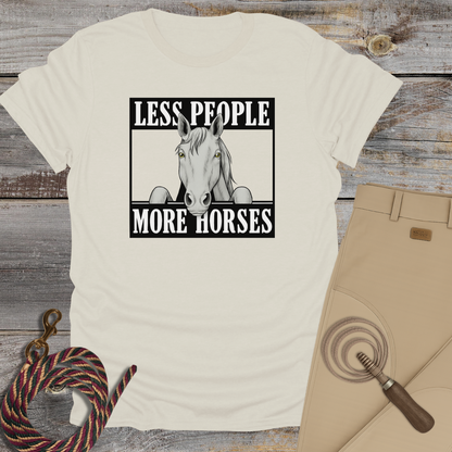 Less People More Horses T-Shirt