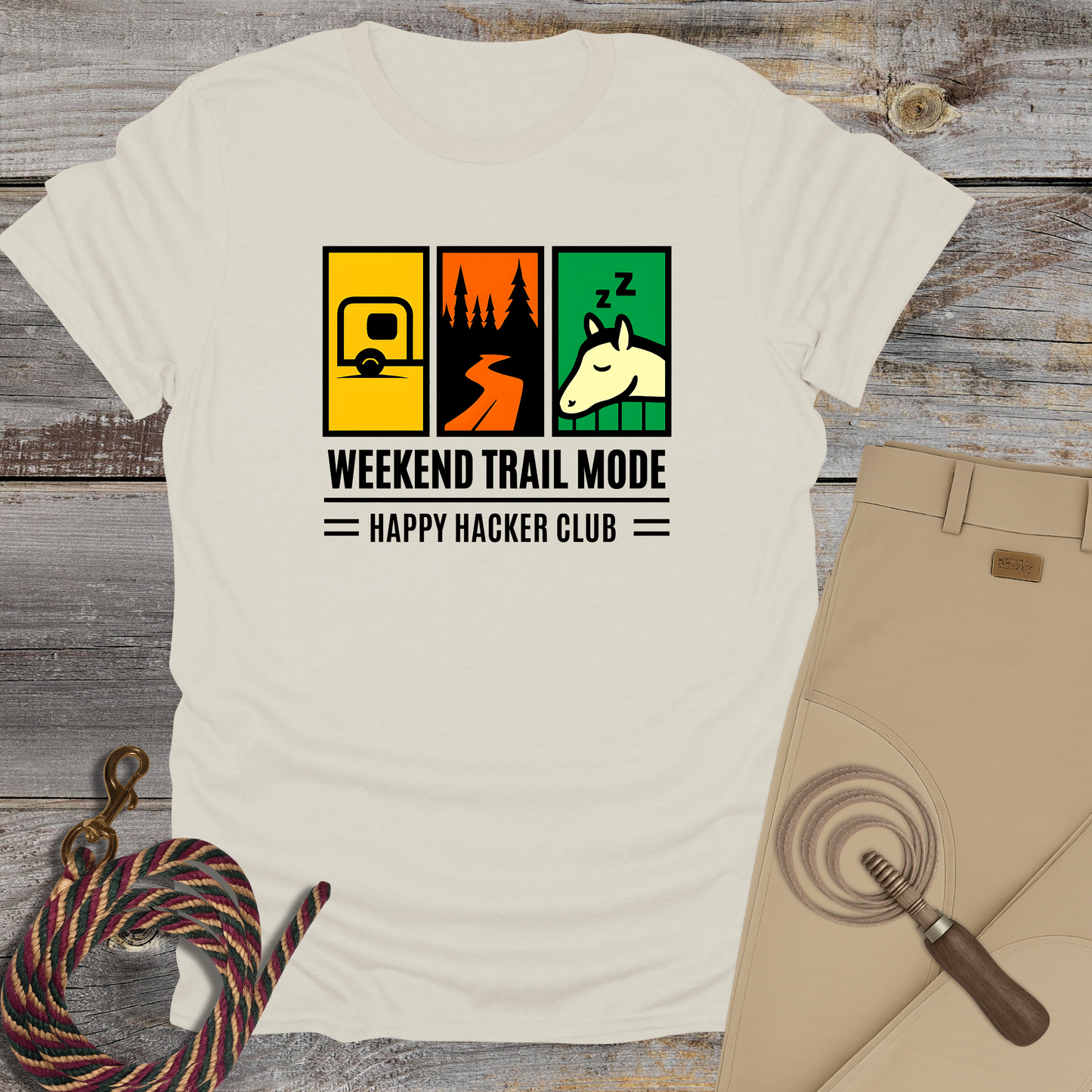 Weekend Trail Mode – Happy Hacker Club T-Shirt